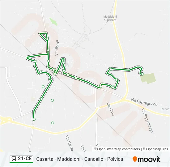 21-CE Bus Line Map