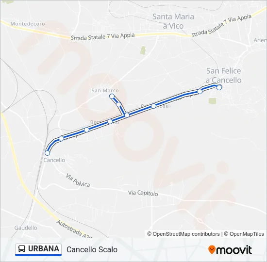 URBANA Bus Line Map
