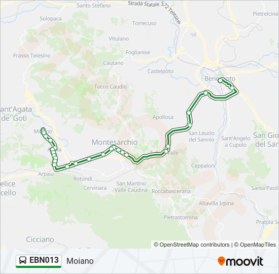 EBN013 bus Line Map