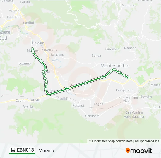 EBN013 Bus Line Map