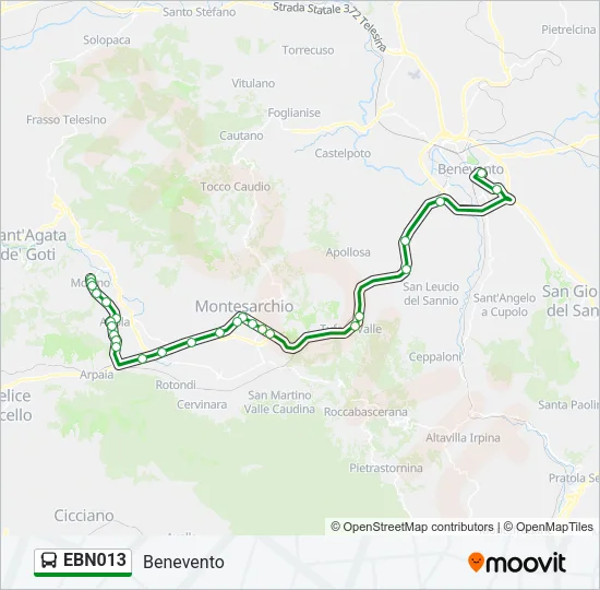 EBN013 Bus Line Map