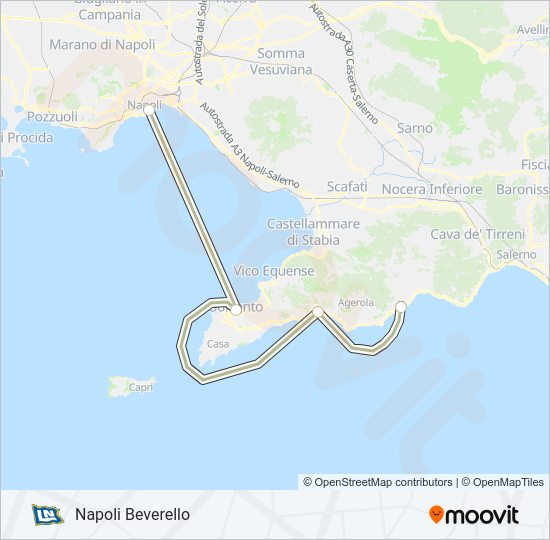 NLG Ferry Line Map