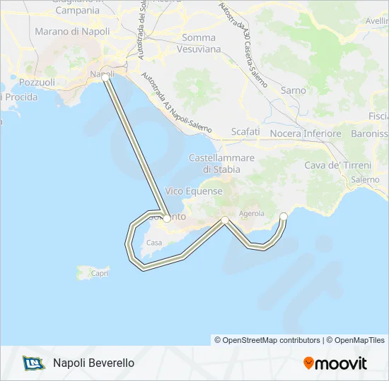 NLG Ferry Line Map