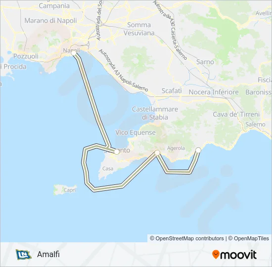 NLG Ferry Line Map