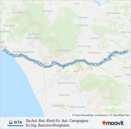 SITA bus Line Map