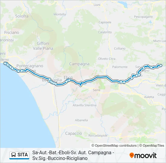 SITA Bus Line Map