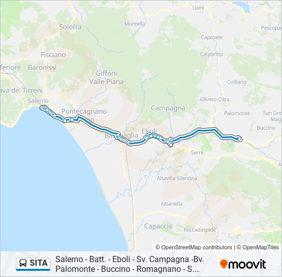 SITA bus Line Map