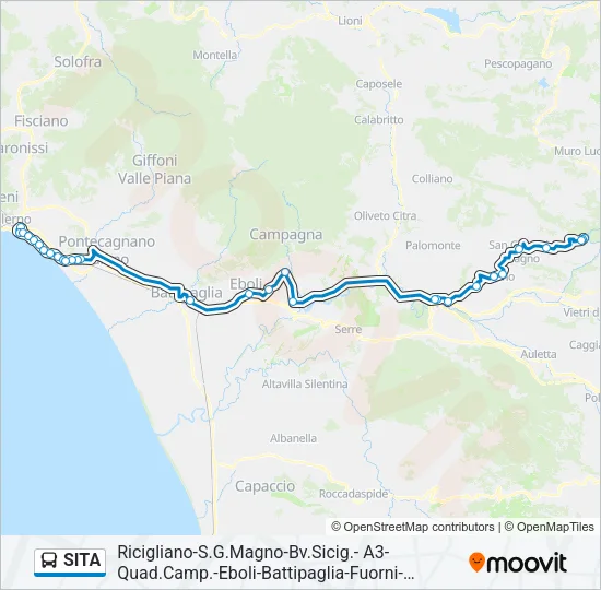 SITA Bus Line Map