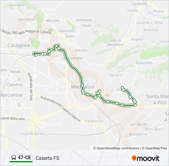 47-CE bus Line Map