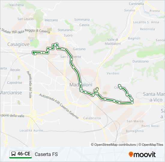 46-CE bus Line Map