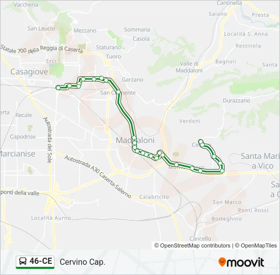 46-CE Bus Line Map