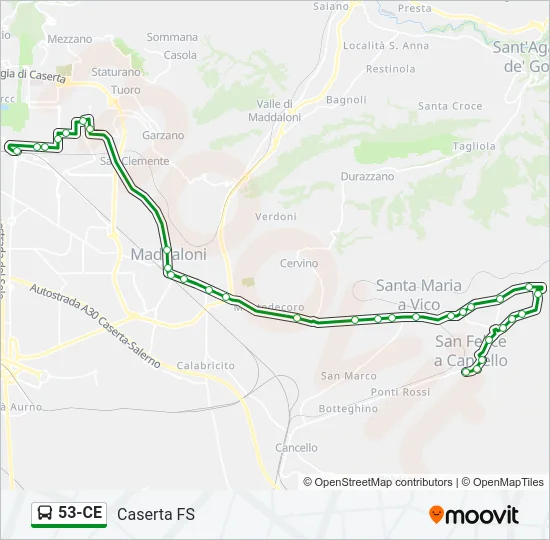 53-CE Bus Line Map