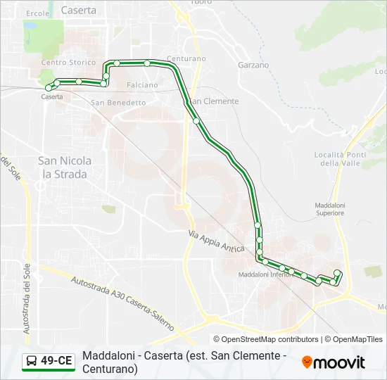 49-CE Bus Line Map