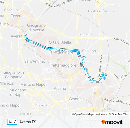 7 Bus Line Map