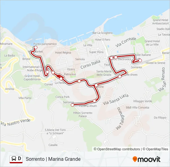 D Bus Line Map