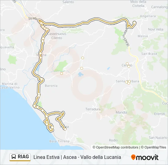 RIAG Bus Line Map