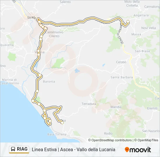 RIAG Bus Line Map