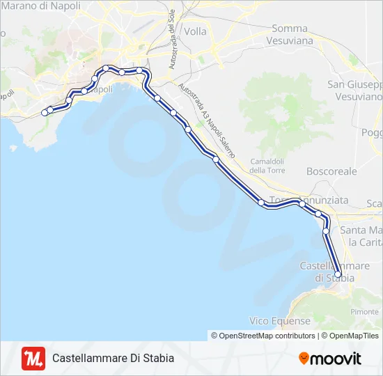 L2 Train Line Map