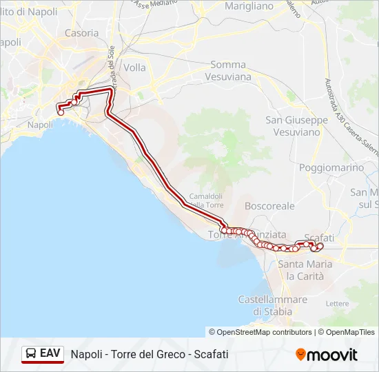 EAV Bus Line Map