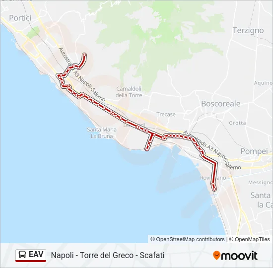 EAV Bus Line Map
