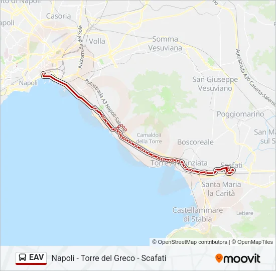 EAV Bus Line Map