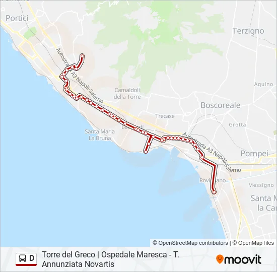 D Bus Line Map