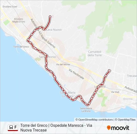 F Bus Line Map