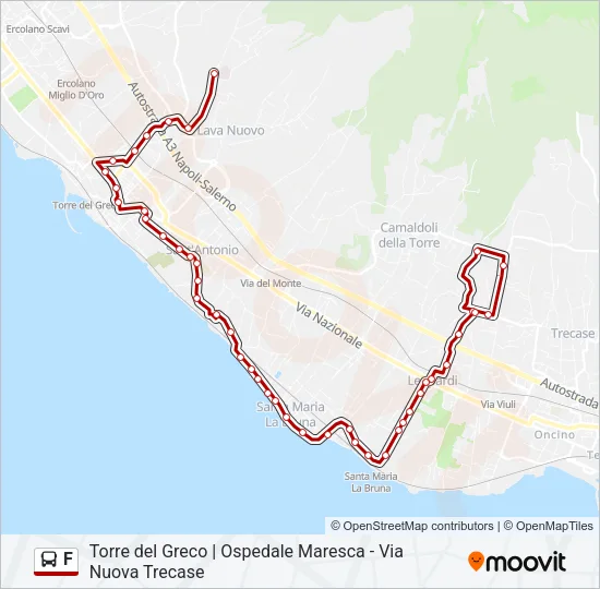 F Bus Line Map