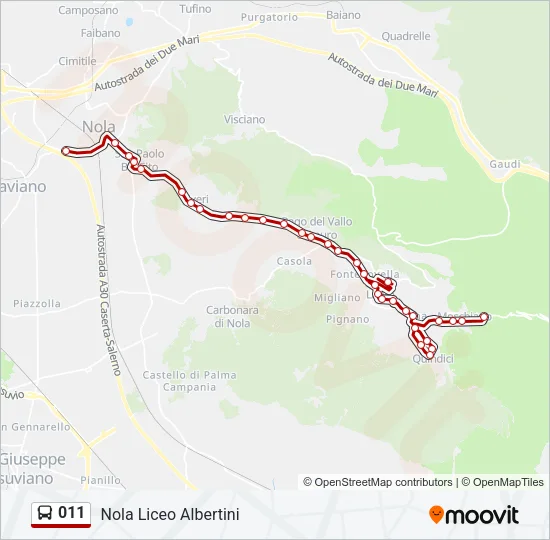 011 Bus Line Map