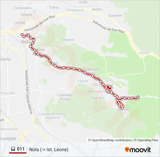 011 Bus Line Map