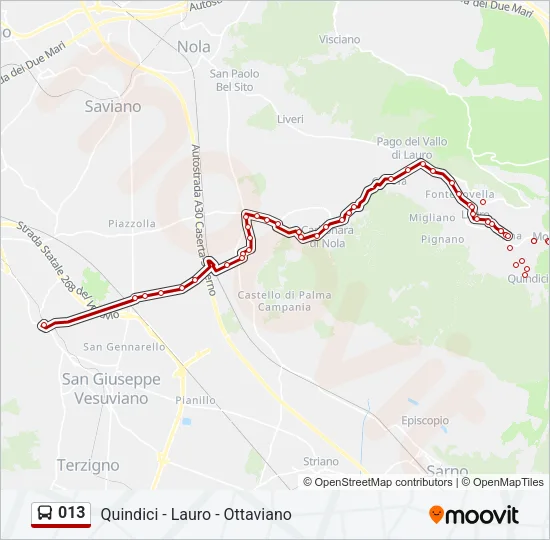 013 Bus Line Map