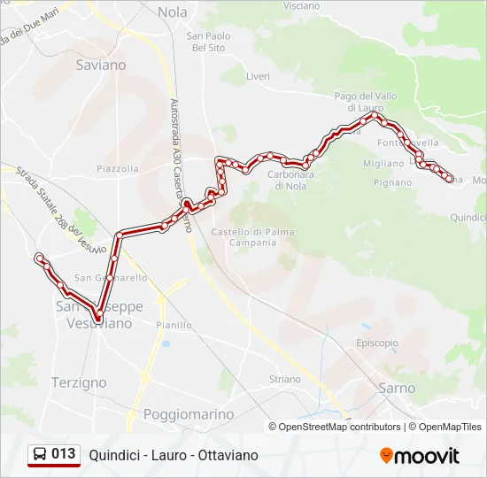 013 Bus Line Map