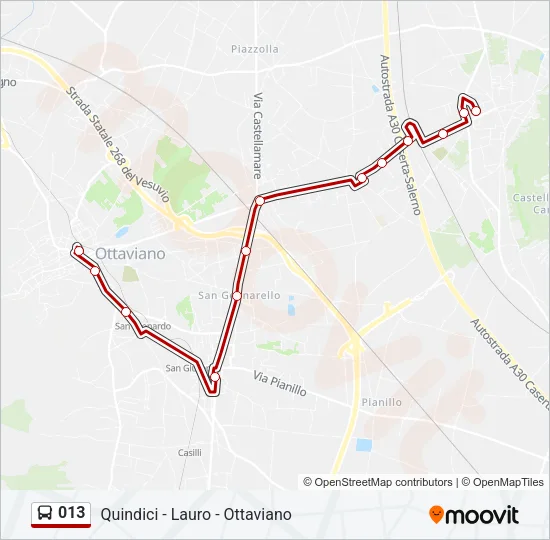 013 Bus Line Map