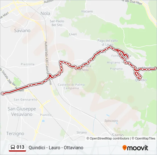 013 Bus Line Map