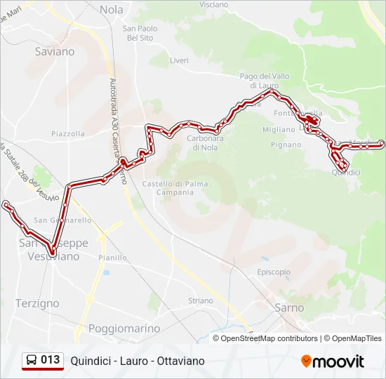 013 Bus Line Map