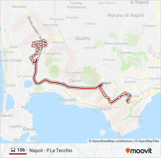 106 Bus Line Map