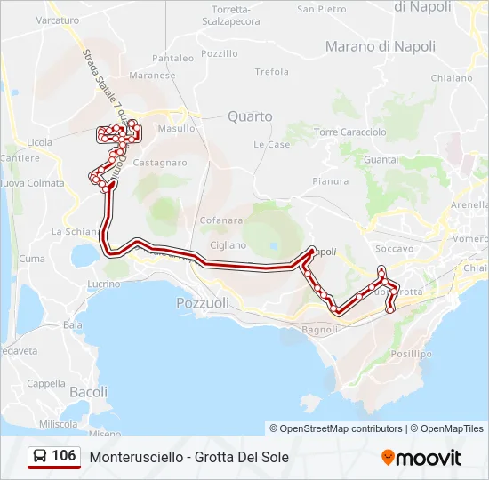 106 Bus Line Map