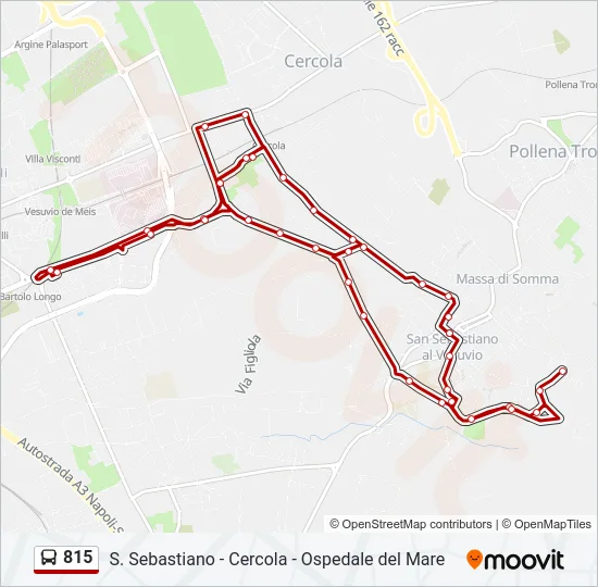 815 Bus Line Map