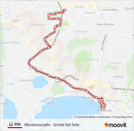 906 Bus Line Map