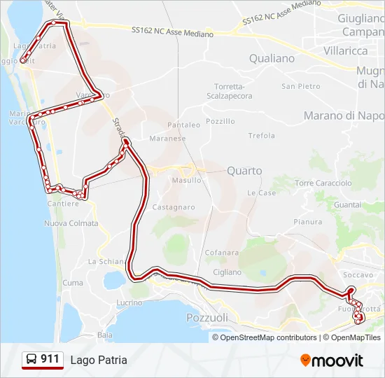 911 Bus Line Map