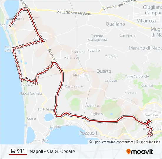 911 Bus Line Map