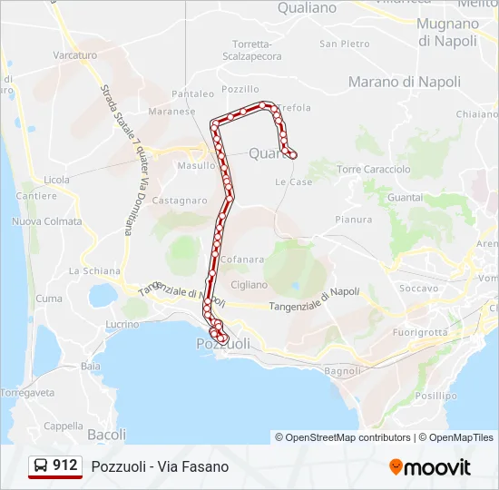 912 Bus Line Map