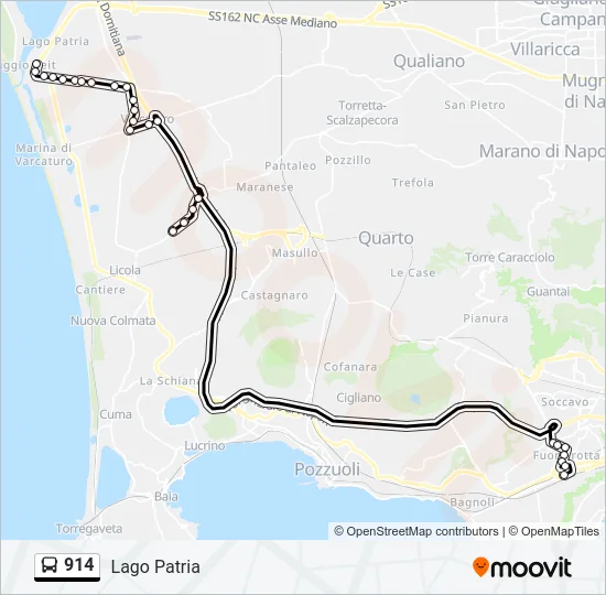 914 Bus Line Map