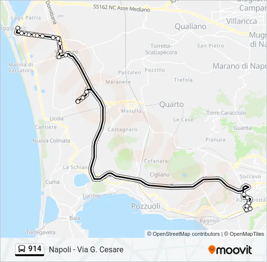 914 Bus Line Map