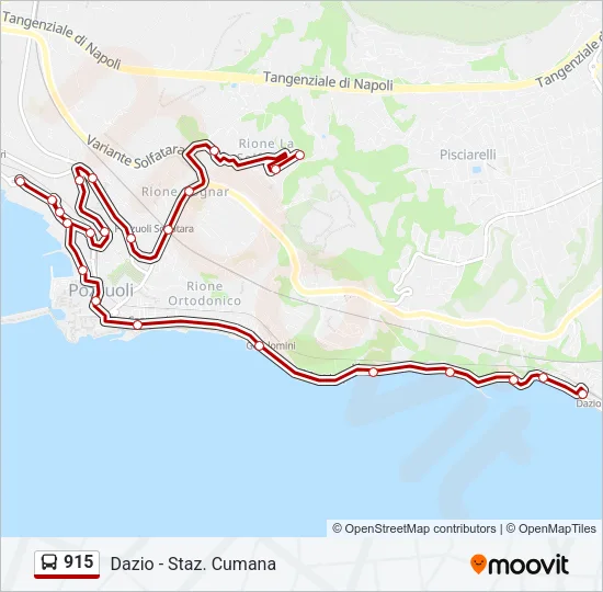 915 Bus Line Map