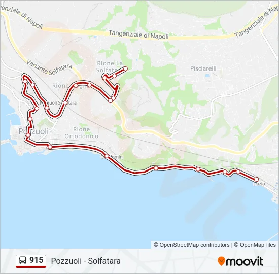 915 Bus Line Map
