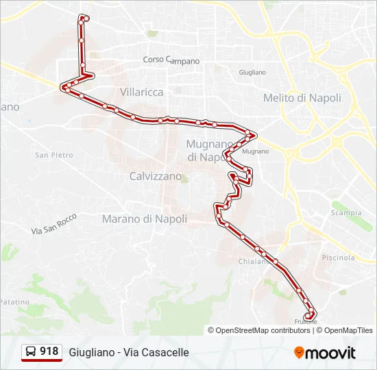 918 Bus Line Map