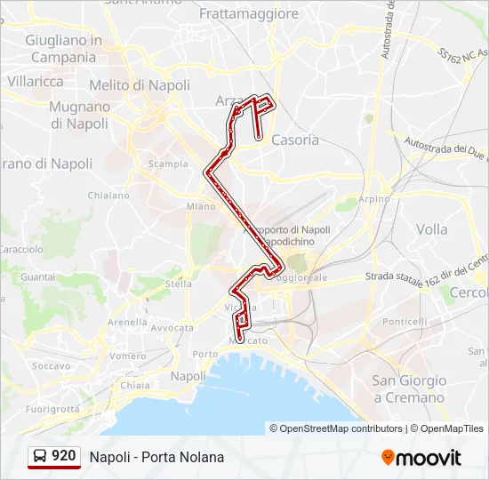 920 Bus Line Map