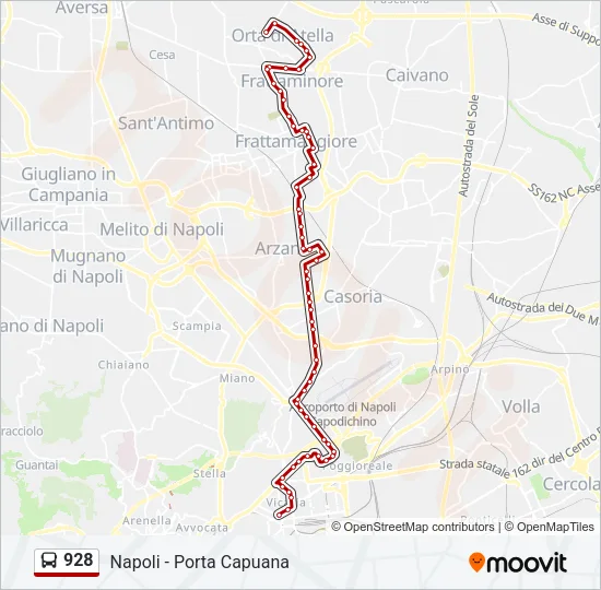 928 Bus Line Map