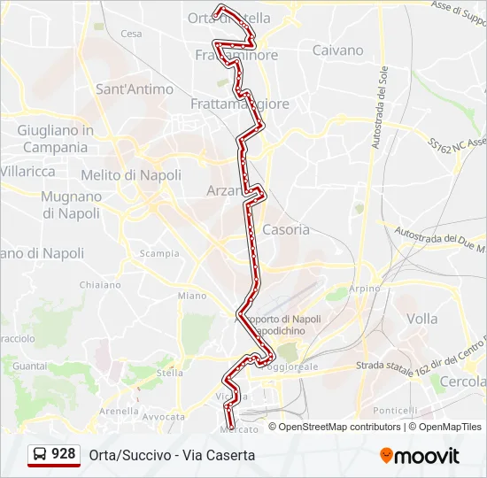 928 Bus Line Map
